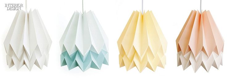 Editors' Picks: 90 Statement Light Fixtures | Orikomi lampshades handcrafted of ...