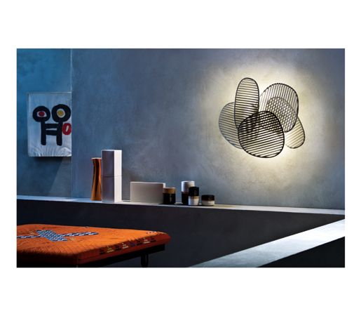 Philippe Nigro's Nuage wall lamp by Foscarini pays homage to 60's Op Art. Part l...