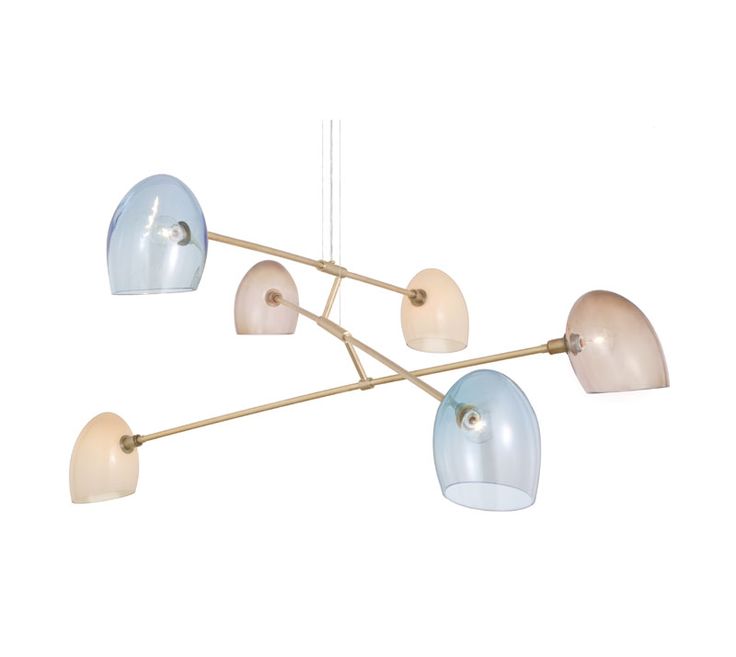 The Elliptic Constellation Chandelier's organic, elliptic forms are both soothin...