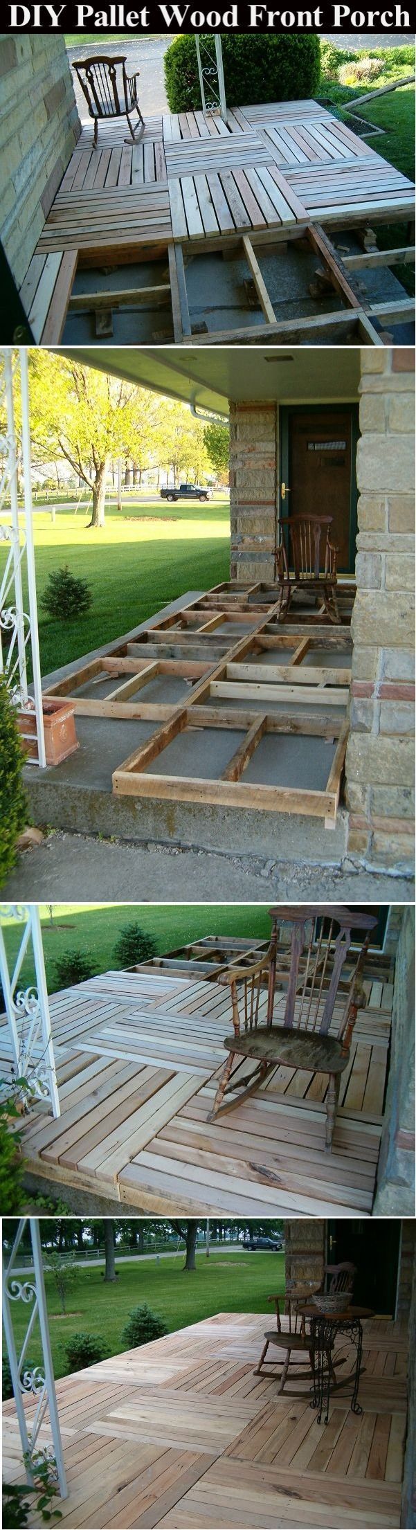 DIY Pallet Wood Front Porch Pictures, Photos, and Images for Facebook, Tumblr, P...