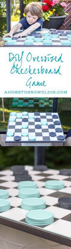 How To Make a DIY Oversized Outdoor Checkerboard Game