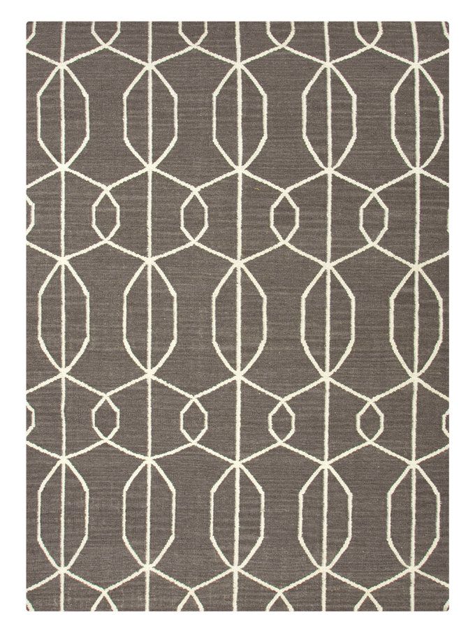 Geometric Flatweave Rug from Rugs for Layering on Gilt