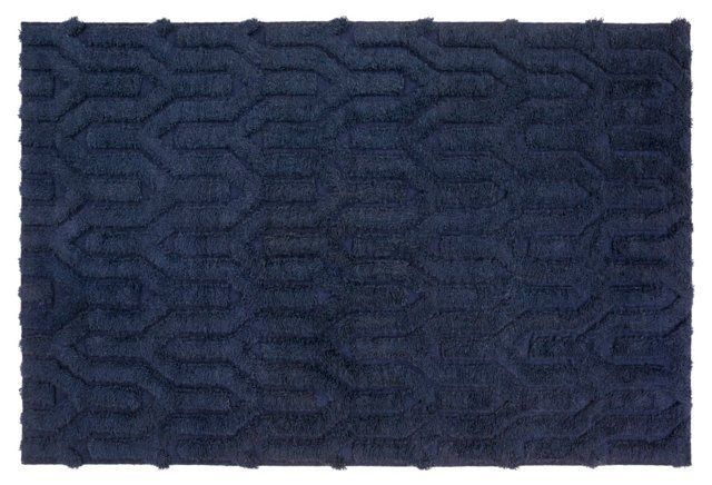 Laredo Flat-Weave Rug, Navy