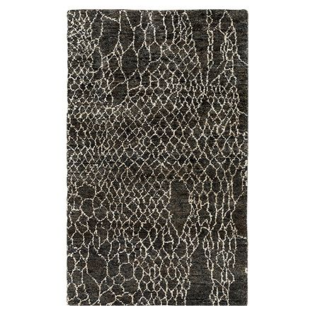 Yiska 8' X 11' Hand Knotted Geometric Rug In Charcoal
