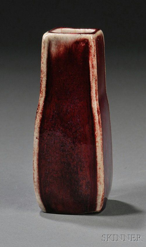 Ernest Chaplet Vase, Art pottery, Lot 194 : Stoneware with flambe sand de boeuf ...