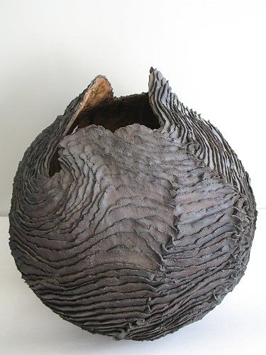 Isabelle LeClercq from Marcq-en-Baroeul, France - Cocon 2011 Stoneware with oxid...
