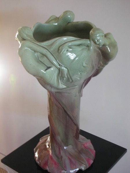 large antique vase attributed to Massier