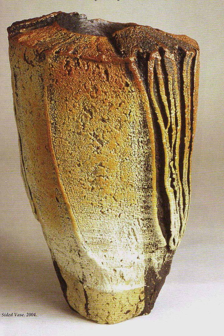M.Wein textured woodfired vase