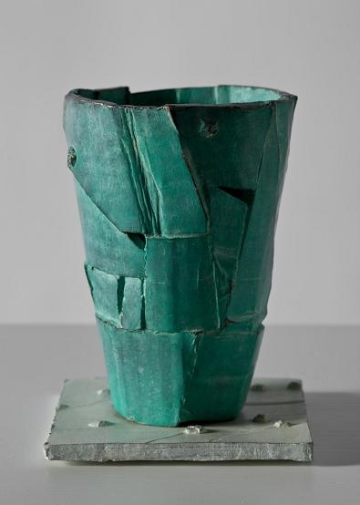 Ricky Swallow ~ Field Cup (Turquoise) 2010 patinated bronze via rickyswallow.com