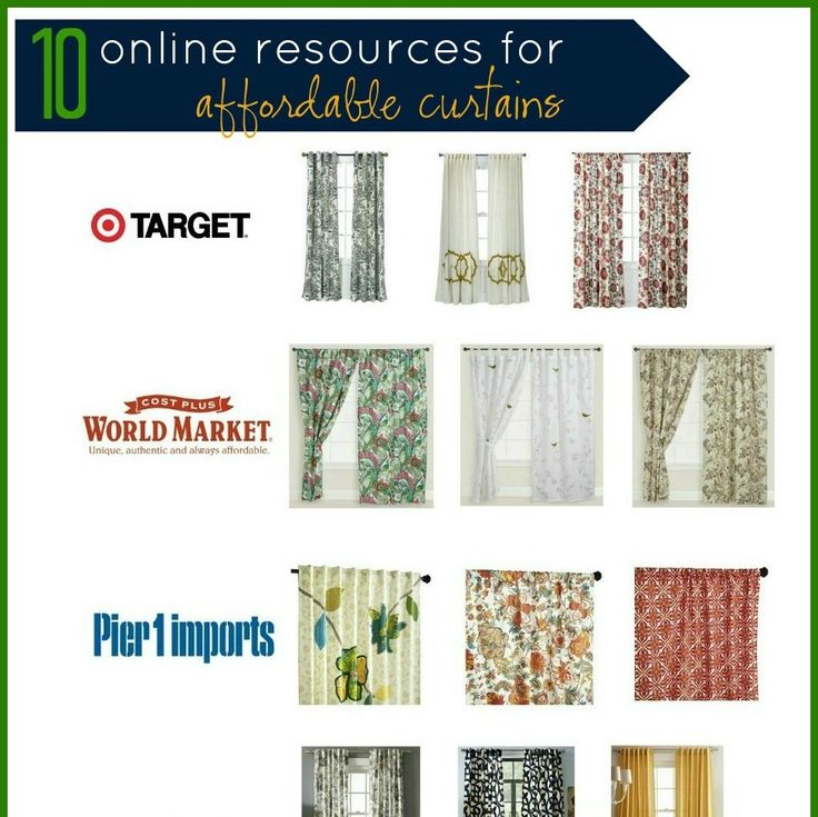 10 Online Resources for Affordable Curtains