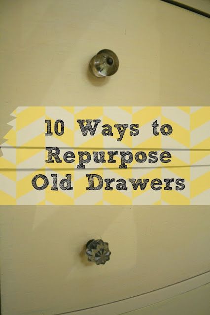 10 ways to repurpose old drawers