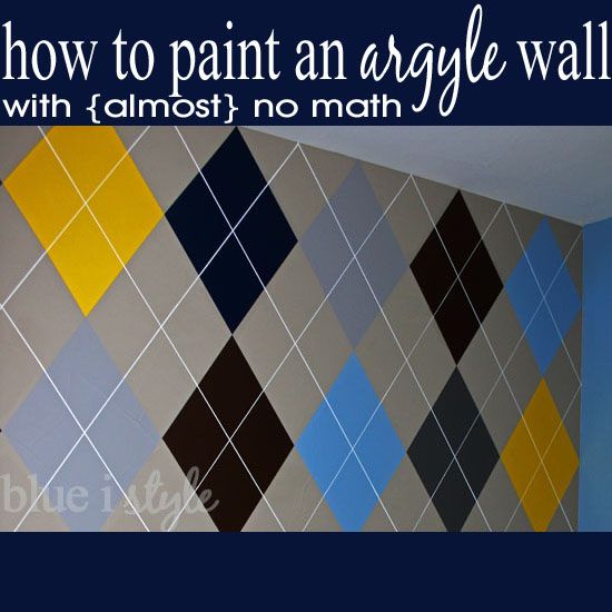 blue i style: {decorating with style} Argyle Wall Tutorial AND Superstar Tips fo...