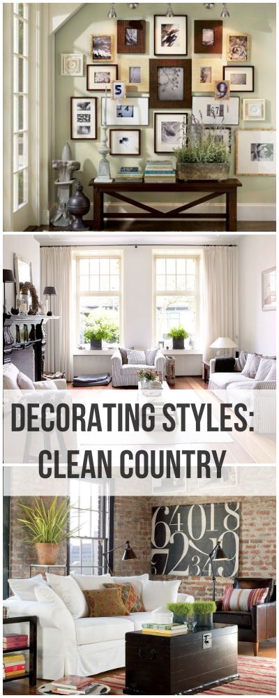 Clean Country Decorating • Tips & Ideas!