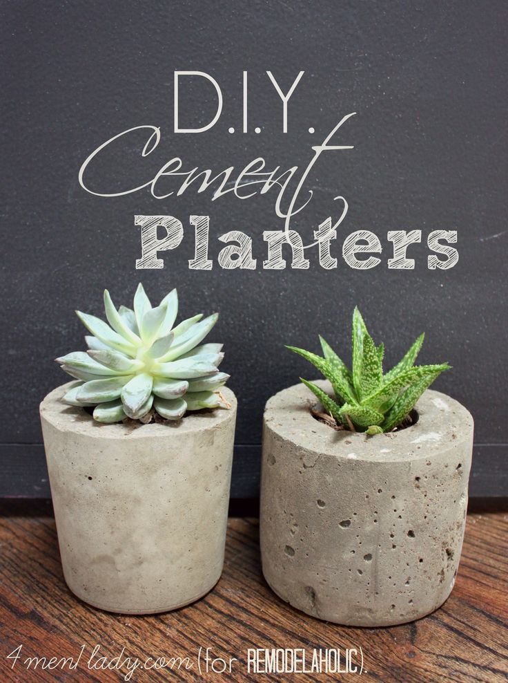 DIY ceramic planters