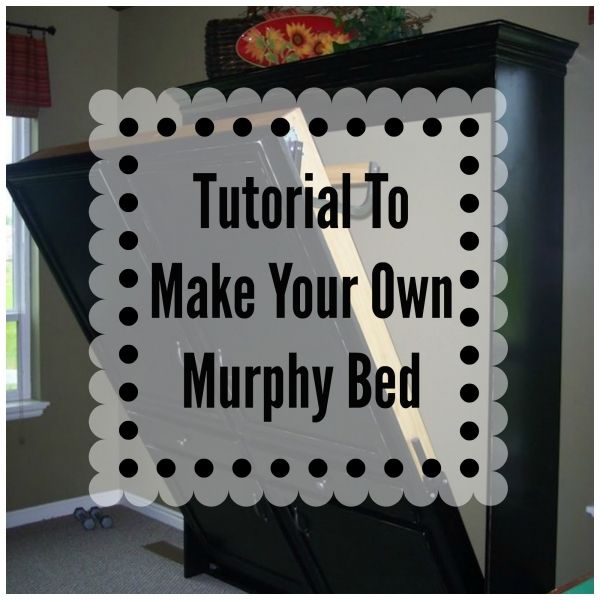 DIY Murphy Bed. Great for small spaces! #smallspaceliving #DIY