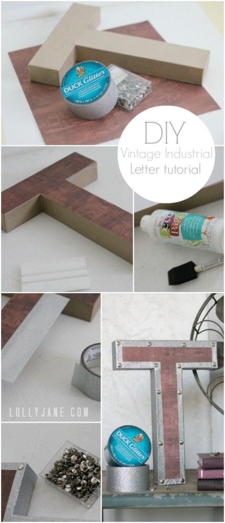 Easy tutorial for vintage industrial letters! Restoration Hardware knockoff!