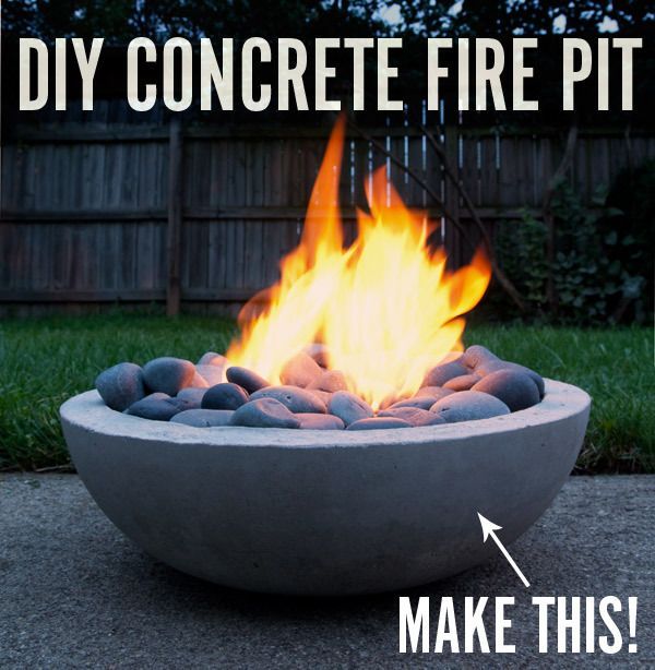 How to: Make a DIY Modern Concrete Fire Pit from Scratch