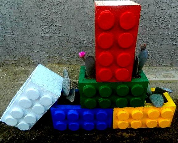 How To Make A Lego Planter From Cinder Blocks, Step By Step Tutorial
