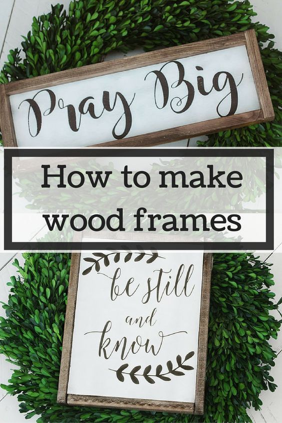 How to make wood frames. The EASY way!