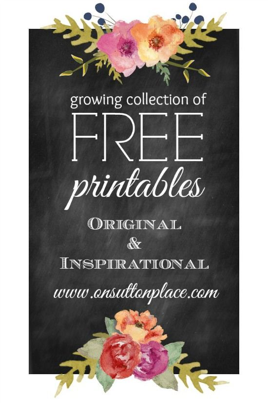 Inspirational Printables | On Sutton Place