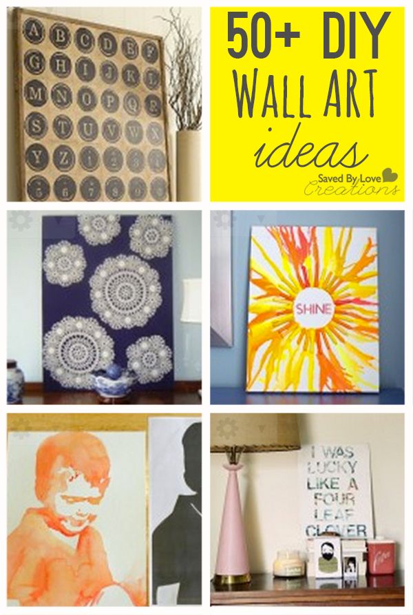 Over 50 cool ways to diy easy wall art #homedecor #diy #howtomake @savedbyloves