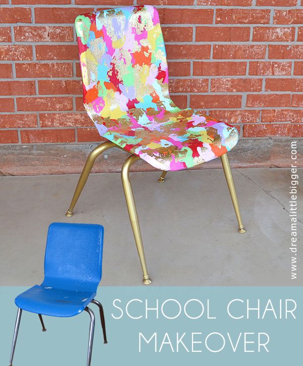 Turn a school chair from something cheap to sit on to a piece of art with this s...