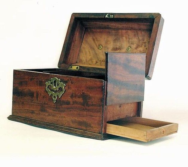 #antique #vintage #box with secret drawer compartment
