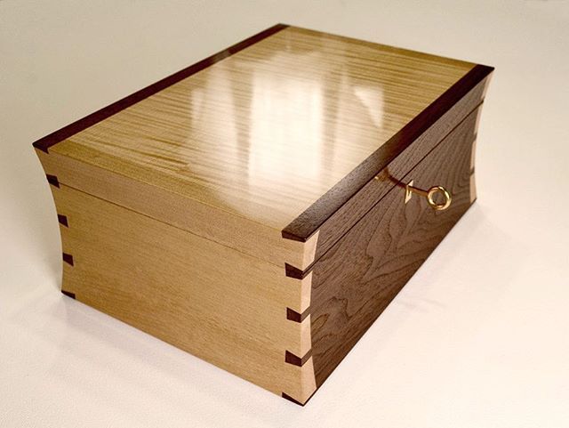 One of Colin's jewellery boxes. A great shellac finish here, which takes real pa...