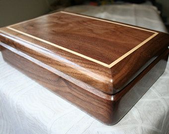 Wooden Keepsake Box Valet Box Jewelry Box made from Cherry