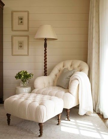 Comfy Chair & Matching Ottoman Master Bedroom