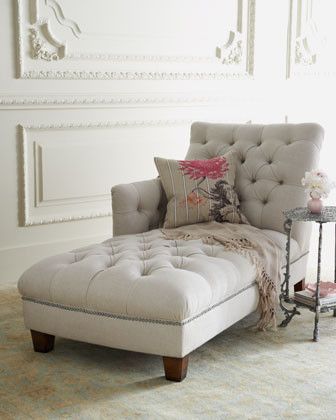 Maddox Tufted Chaise traditional day beds and chaises #home decor. I want this i...