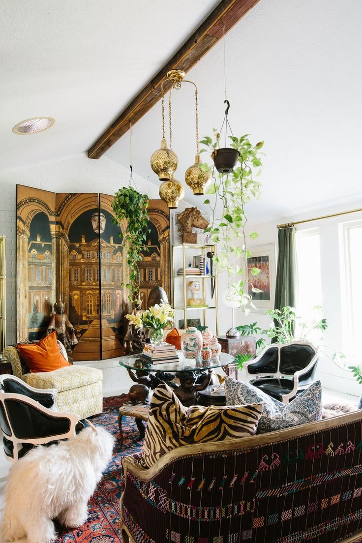 Eclectic chic living room