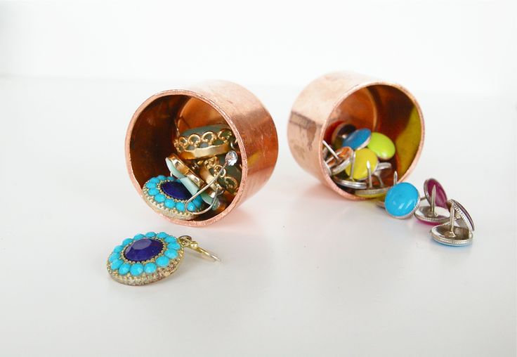 DIY mini copper accessory & desk organizers