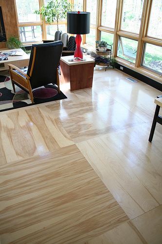 i want this plywood floor!