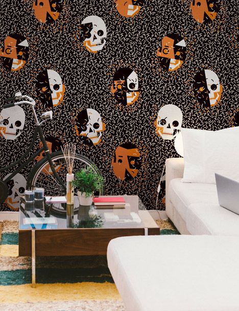 Feathr launches wallpaper by tattooists, graffiti artists and surfwear designers...