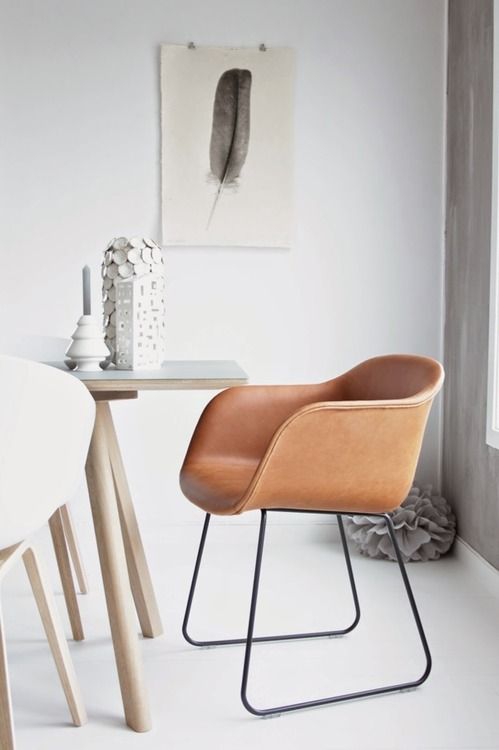 Muuto Fiber Chair leather
