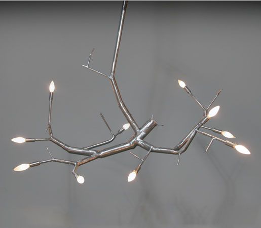 #DailyProductPick CP Lighting’s NewGROWTH chandelier is elegantly centered und...