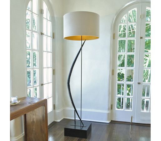 Gemsbok Horn Bow Floor Lamp by Pfeifer Studio www.interiordesig... #lamp #floorl...