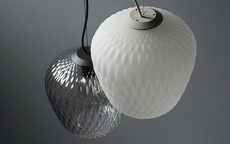Interior Design Magazine: Samuel Wilkinson designed Blown pendant lamps for Dani...