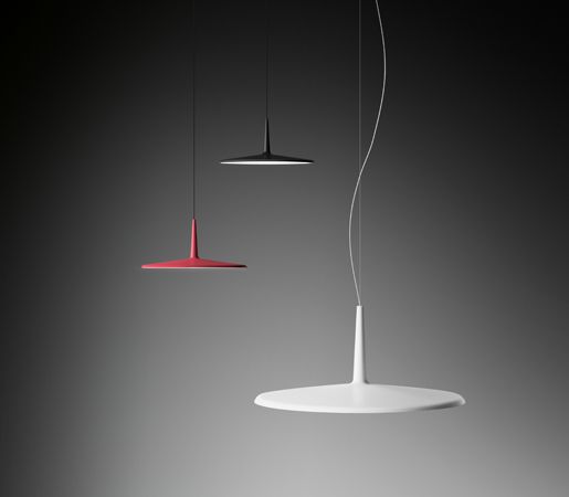 Skan Pendant by Vibia Inc. | Basic simple shapes underscore the LED technology a...