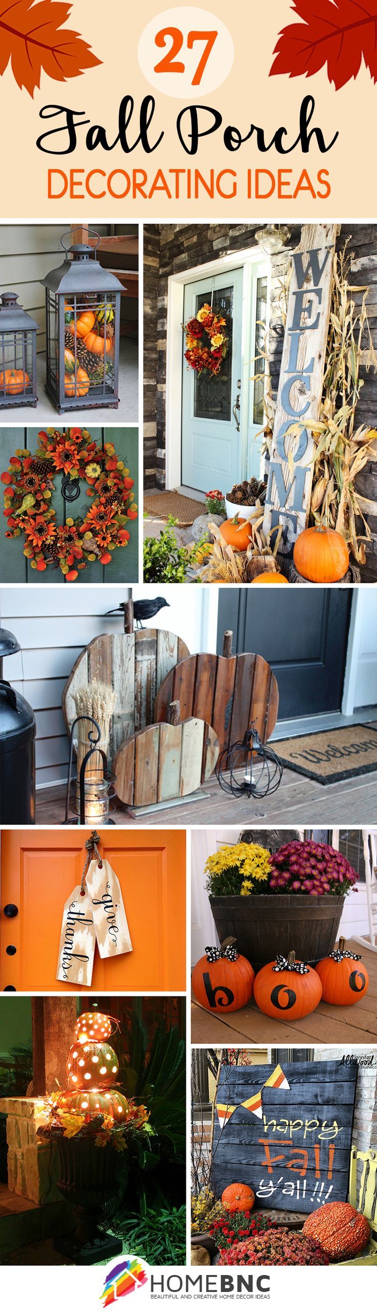 Fall Porch Decorations