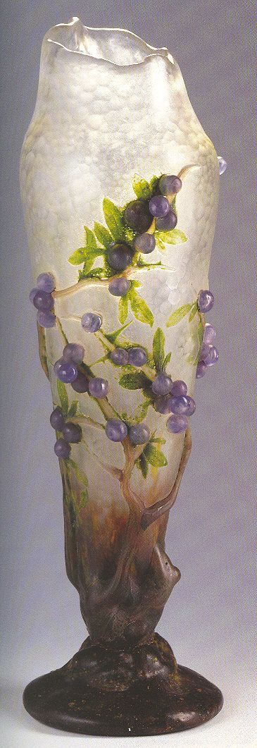 Art Noveau ~ “Prunelles” Daum vase (1909)