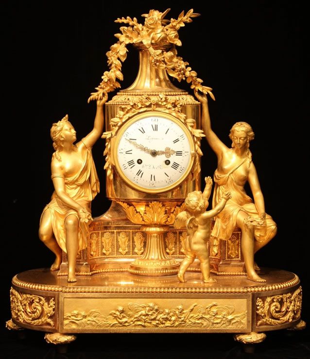date unspecified Louis XVI ormolu mantel clock by Lepine