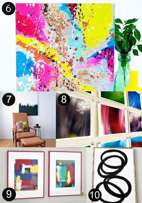 10 DIY Ways to Create Abstract Art - The Interior Collective