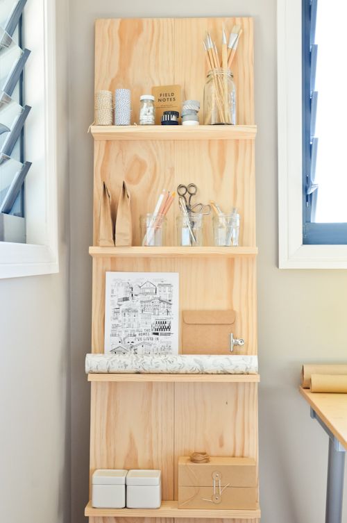 Create this simple but cool DIY shelf system