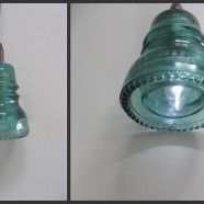 DIY Glass Insulator Pendant Lamp
