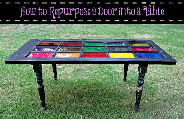 Don't Trash It! How to Repurpose a Door into a Table | Morena's Corner