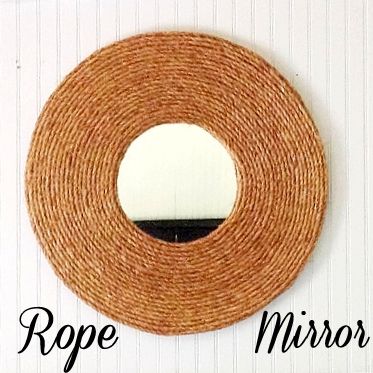 How to make a rope mirror via www.theshabbycree...