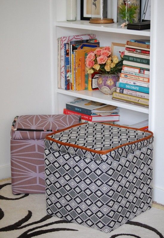 How to Make + Upholster a Custom Storage Ottoman | Paper & Stitch