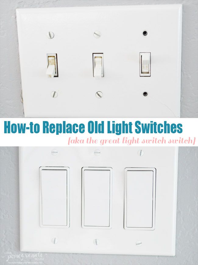 How-to Replace Old Light Switches || Love, Pomegranate House